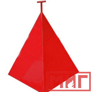 Фото 10 - Пожарная пирамида для пожарного гидранта 950x950x1150 (Трехгранная).